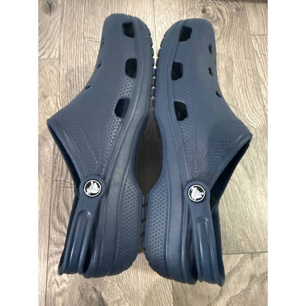 Crocs Classic Clog Navy Blue Comfort Shoes Slip On Clogs Men 10 Women 12 - Picture 8 of 10